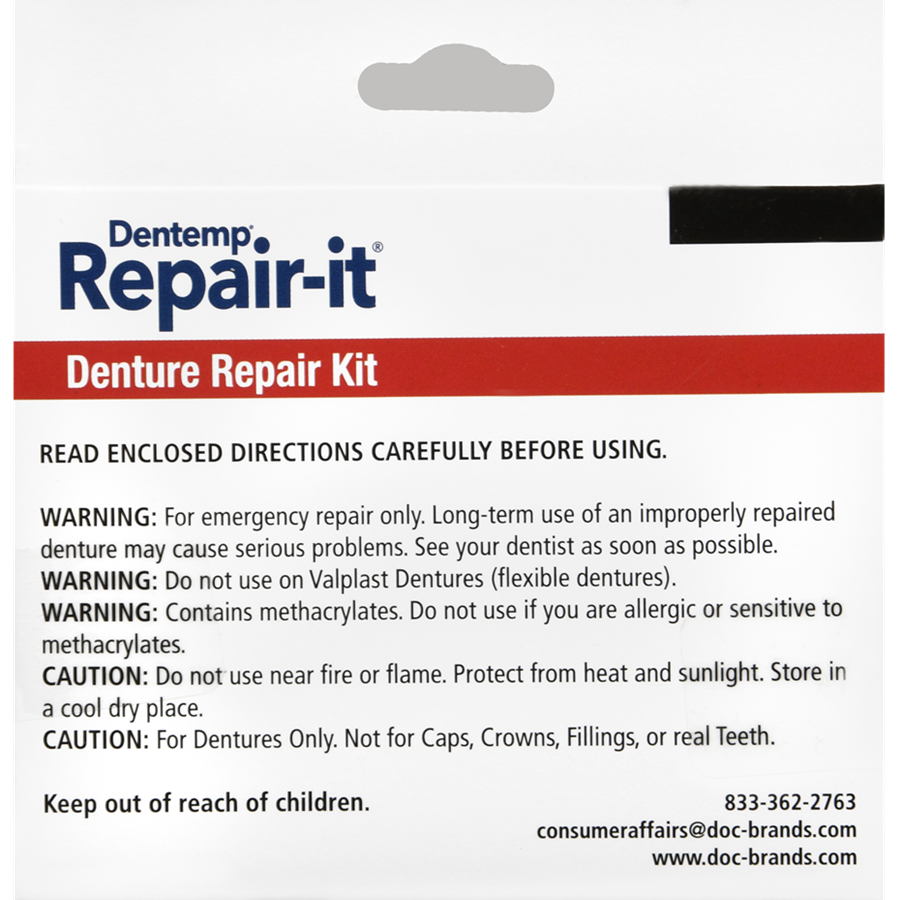 Dentemp Repair-It Advanced Formula Denture Repair Kit
