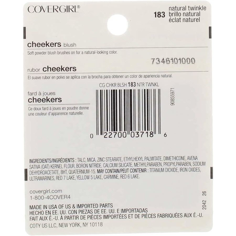 CoverGirl Cheekers Blush, Natural Twinkle 183