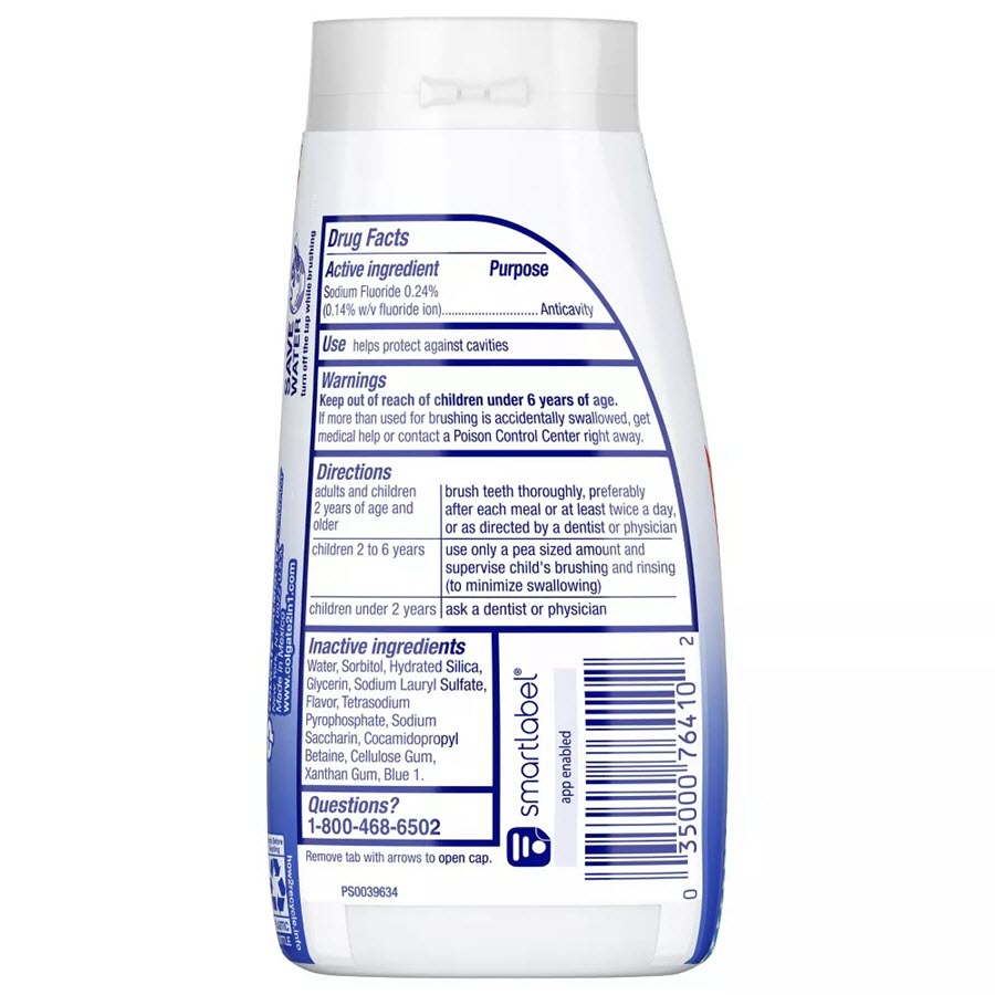Colgate 2-in-1 Whitening Gel Toothpaste and Mouthwash - 4.6oz