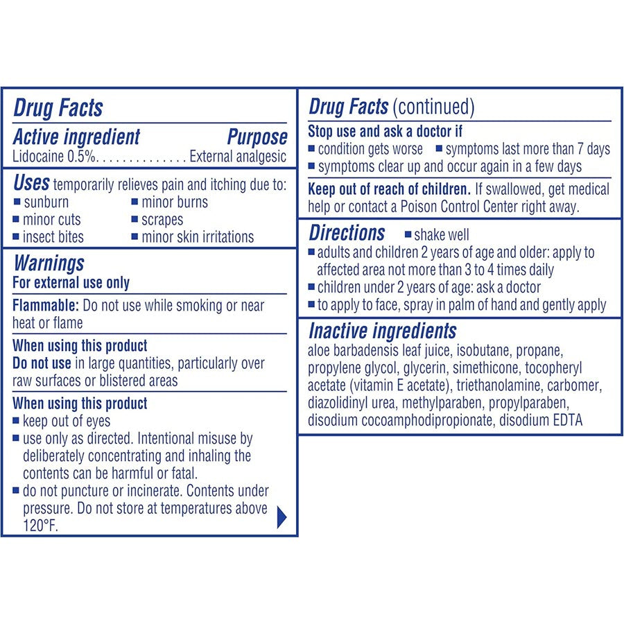 Solarcaine Cool Aloe Burn Relief Formula Spray - 4.5 oz