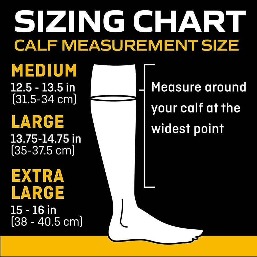 FUTURO Open Toe/Heel Knee Length Compression Stocking, Beige, Medium 71033OTHEN