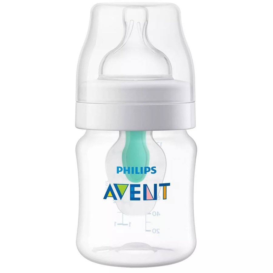 Philips Avent Anti-Colic Baby Bottle with AirFree Vent - Clear - 4oz 0M+
