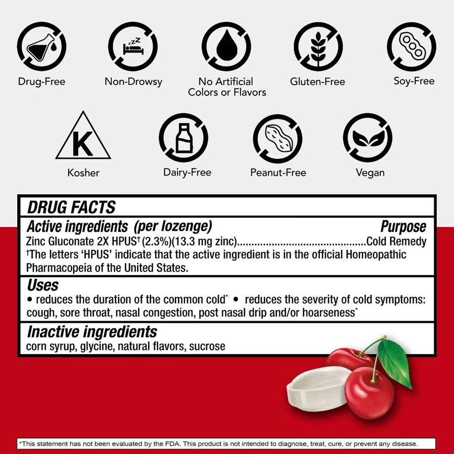 Cold-Eeze Cold Remedy Cherry Lozenges - 25ct