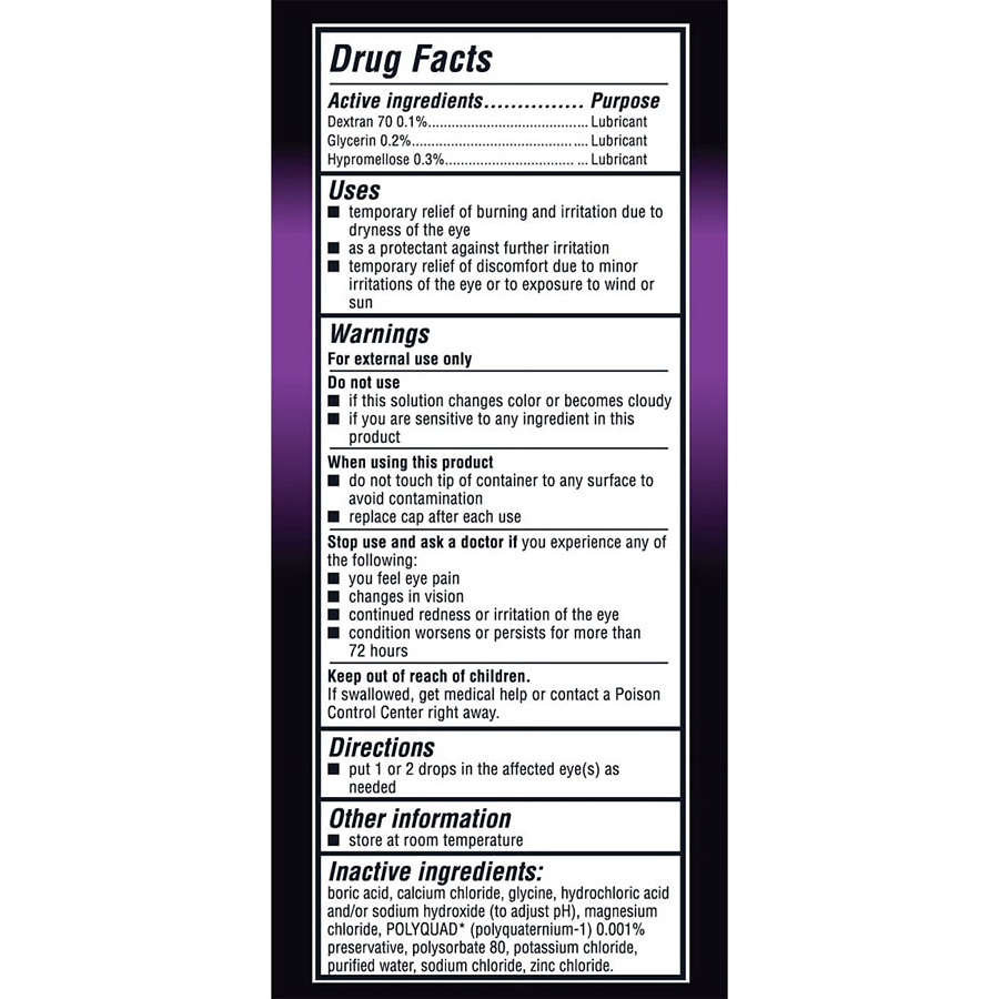 GenTeal Tears Lubricant Eye Drops Moderate 15ml