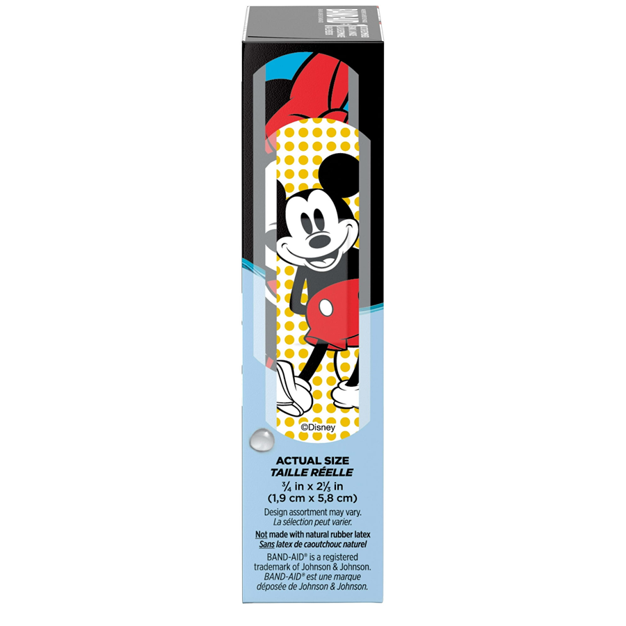 Band-Aid Mickey Mouse Adhesive Bandages, All One Size - 15ct