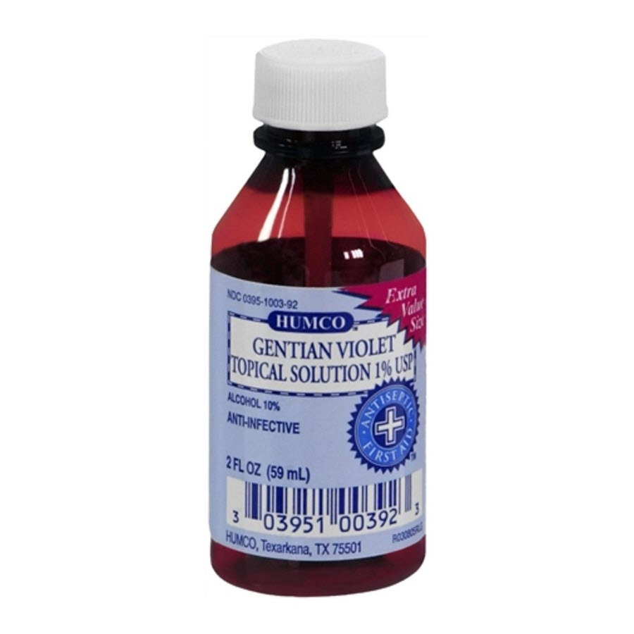 Humco Gentian Violet Topical Solution 1% USP, 2oz