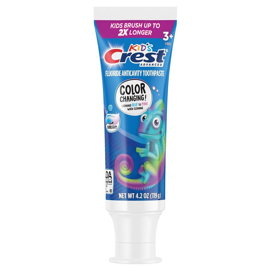 Crest Kids' Advanced Chameleon Toothpaste - Bubblegum, 4.2oz
