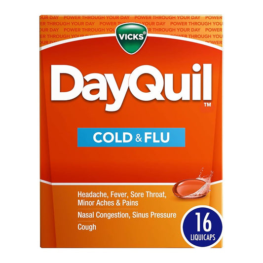 Vicks DayQuil Cold & Flu Multi-Symptom Relief, 16ct