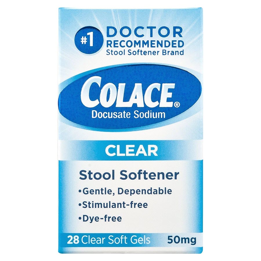 Colace Clear Soft Gels - 28ct