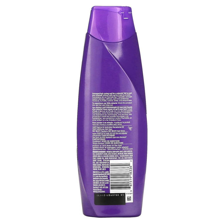 Aussie Total Miracle Collection 7N1 Shampoo, 12.1oz