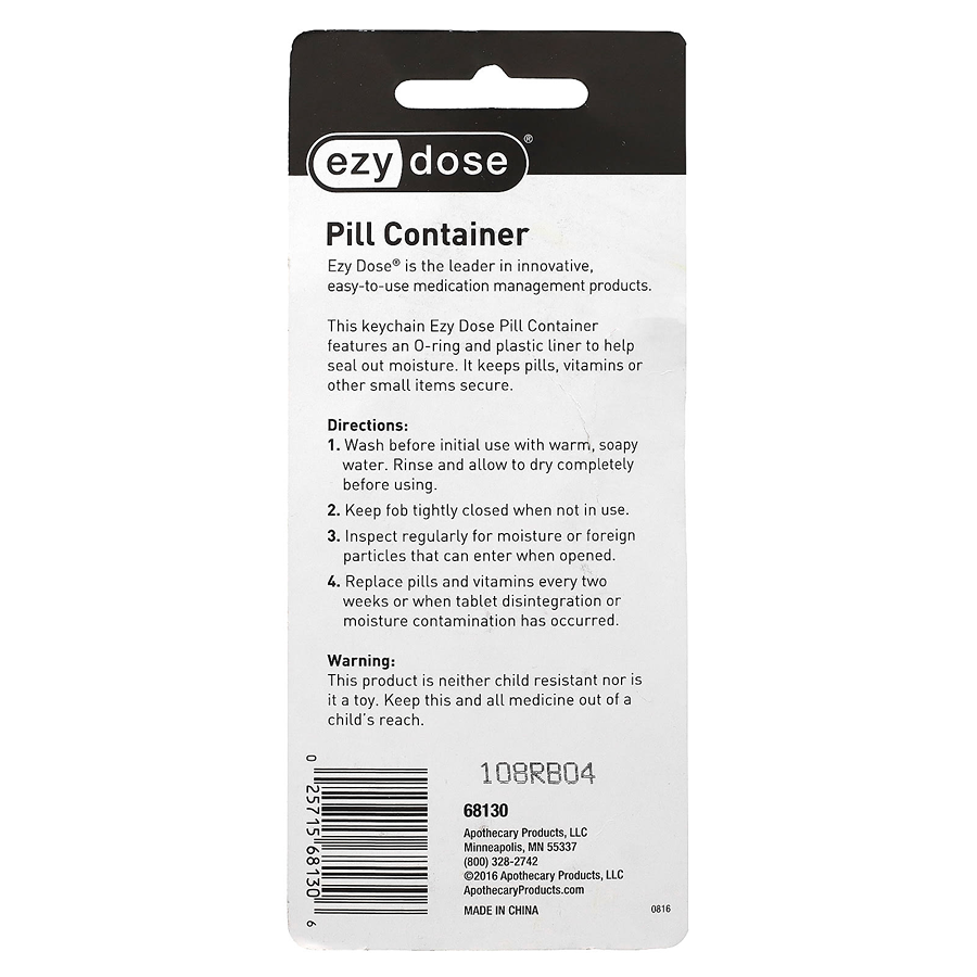 Ezy Dose Nitro-Fresh Pill Fob Keychain 68130