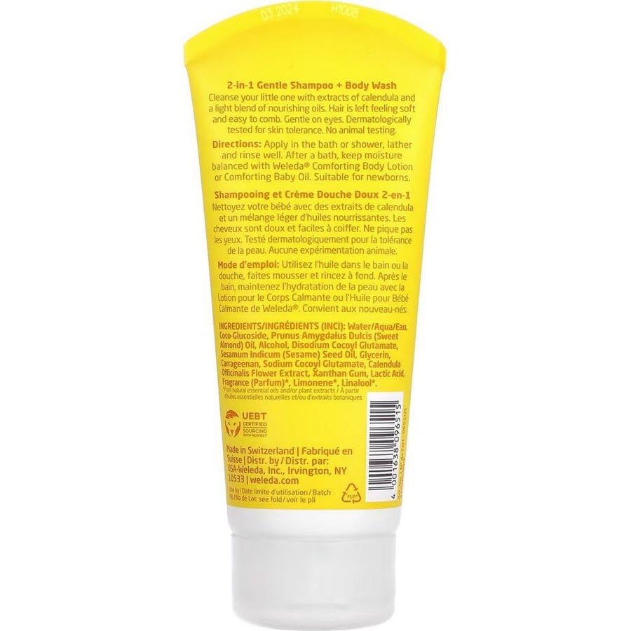 Weleda Baby Calendula Shampoo And Body Wash - 6.8oz