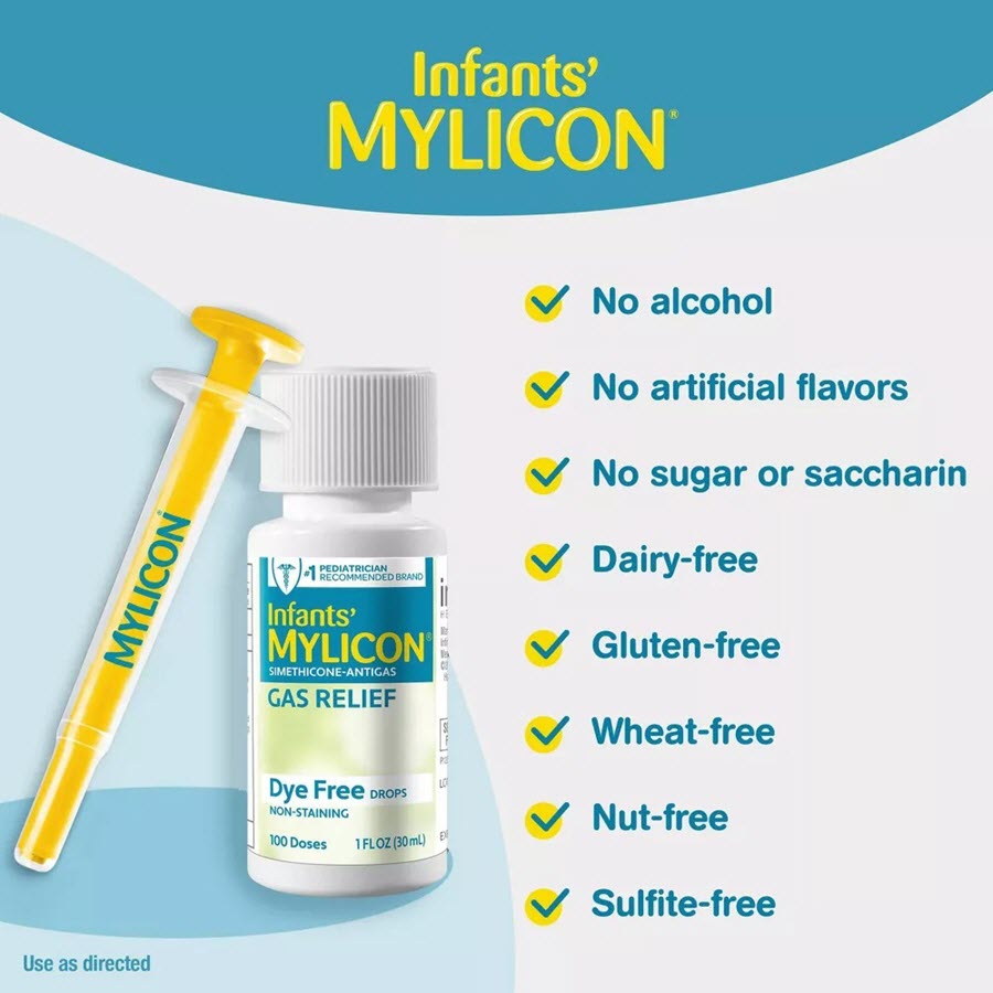 Mylicon Infant Gas Relief Colic Dye Free Drops - 1 fl oz