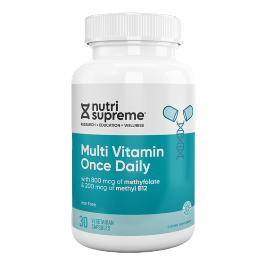 Nutri-Supreme Research Ultimate Multi-Vitamins Once Daily with Folate, 30 Vegetarian Capsules
