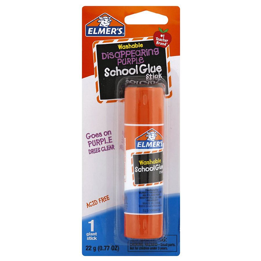 Elmer's Disappearing Purple School Glue Stick - 0.77oz, 1 Ea