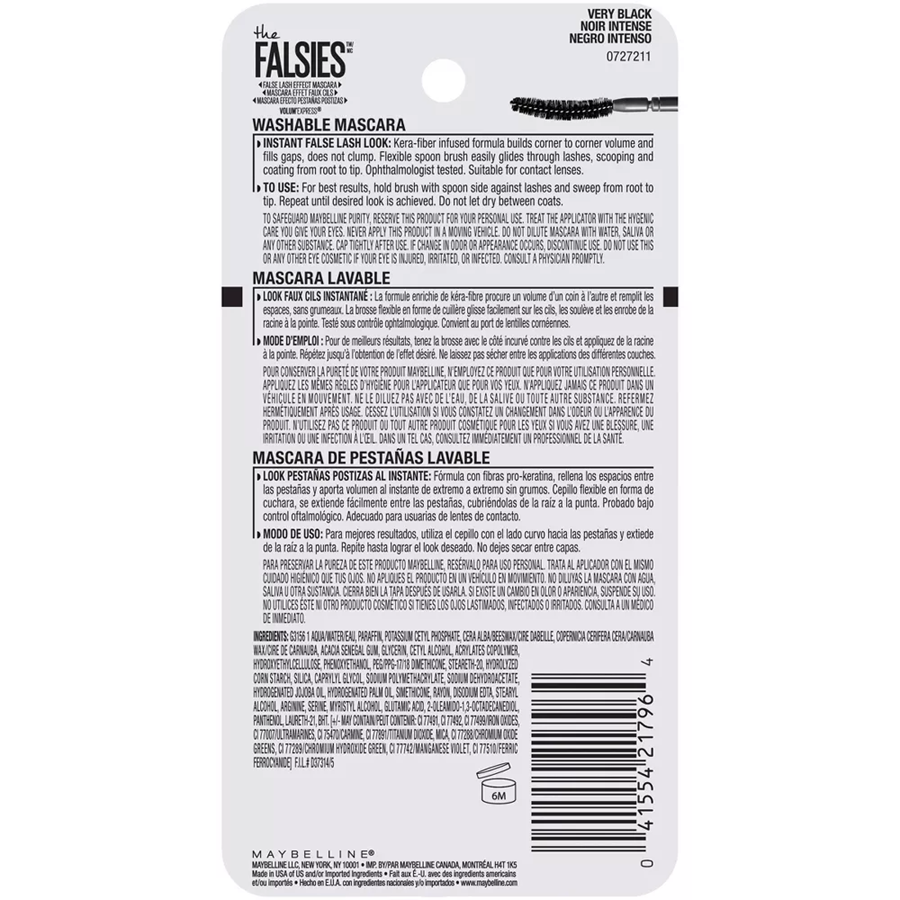Maybelline Volum' Express The Falsies Mascara - 0.25 fl oz, Very Black