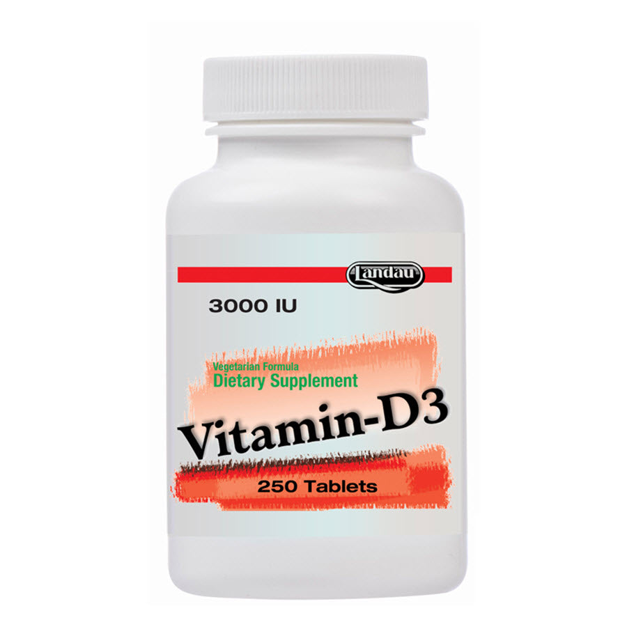 Landau Vitamin D3 3000 IU, 250 Tablets