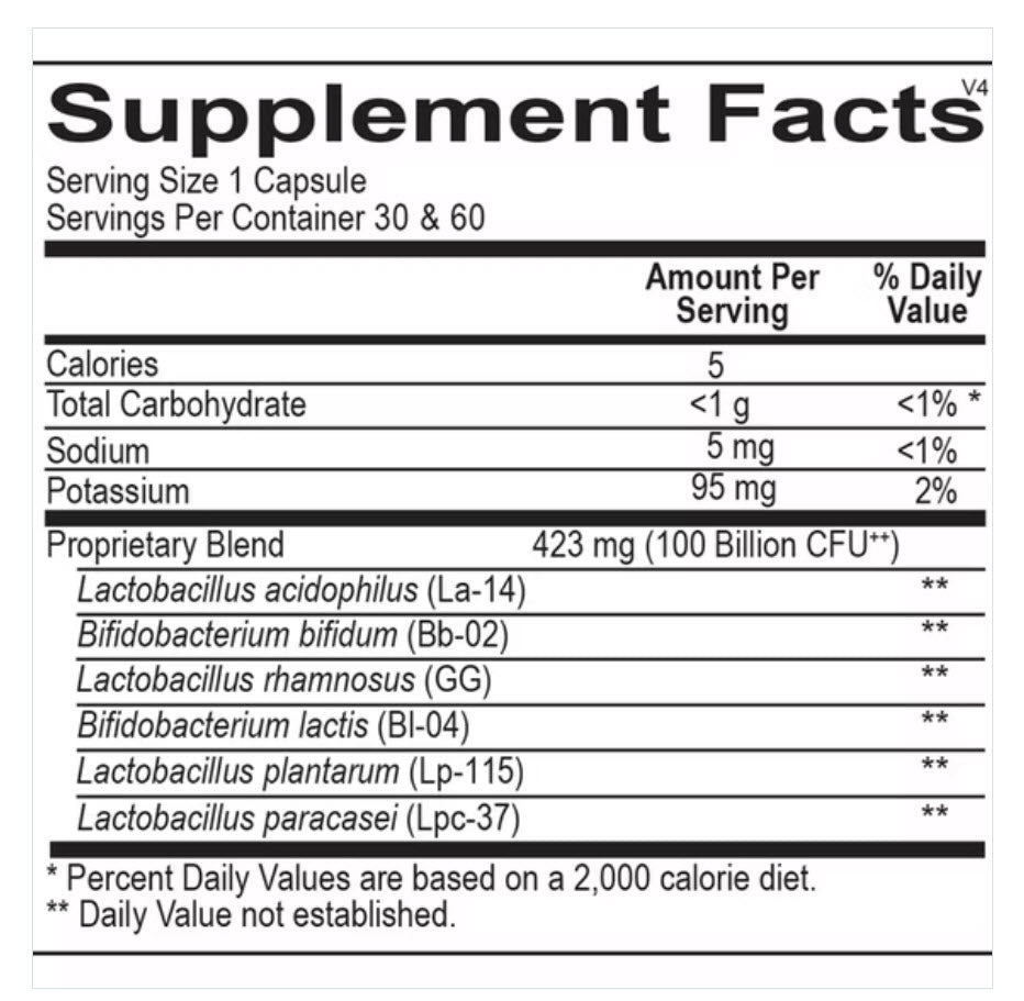 Ortho Molecular Ortho Biotic 100 - 30 Capsules