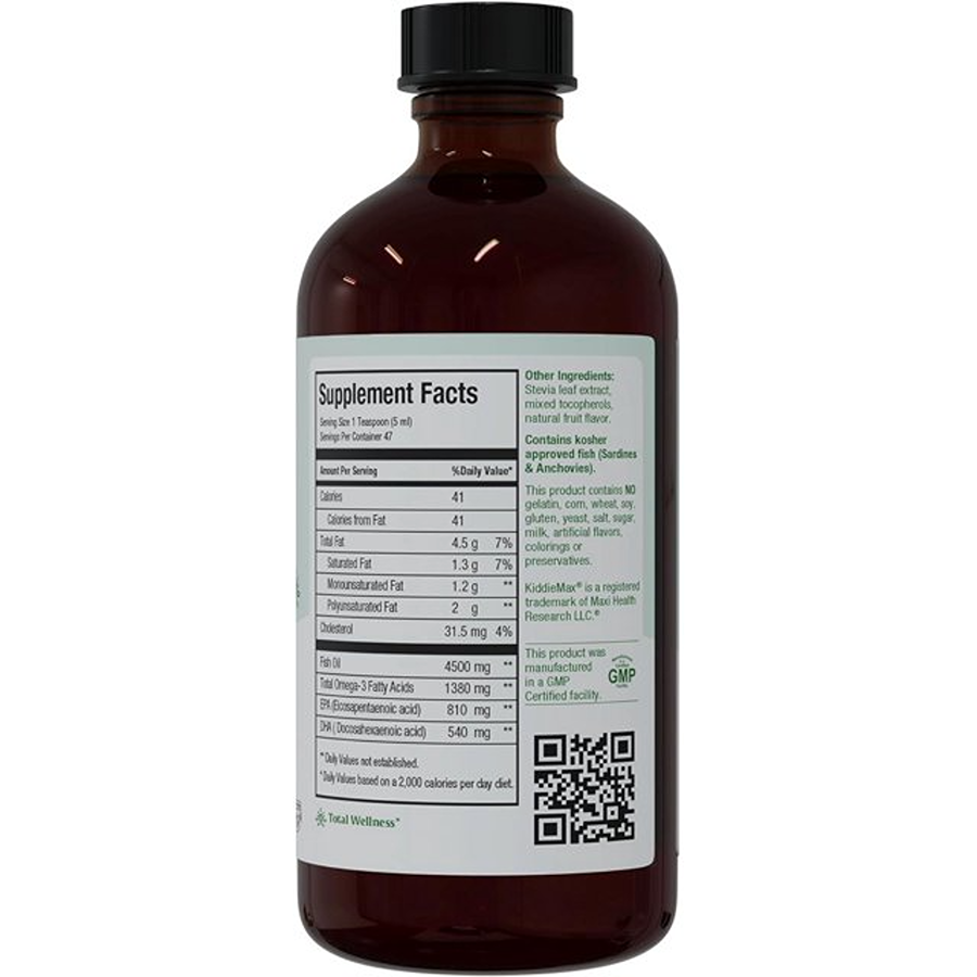 Maxi Health Omega-3 Liquid Fish Oil Fruity Burst, 8 fl oz