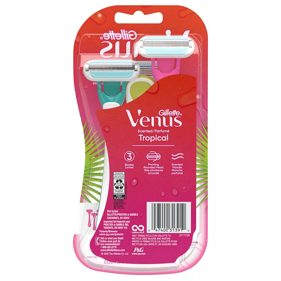 Gillette Venus Tropical Women's Disposable Razors - 3ct