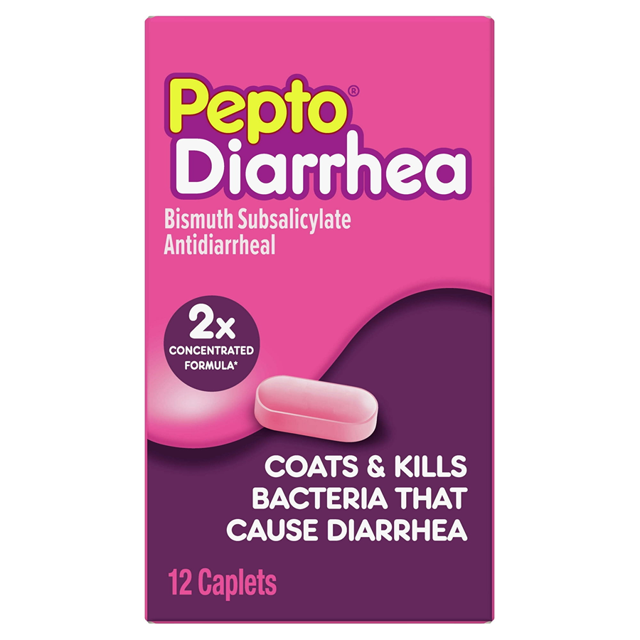 Pepto-Bismol Diarrhea Caplets, 12 Ea