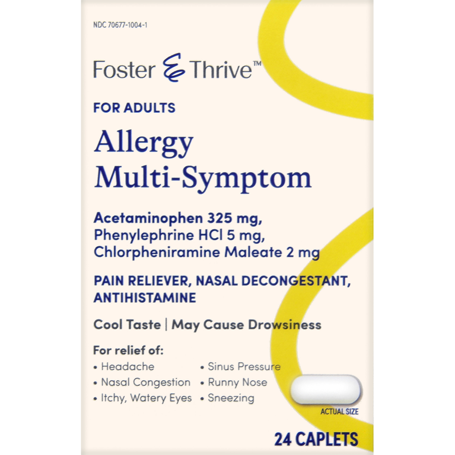 Foster & Thrive Allergy Multi-Symptom, 24 Caplets