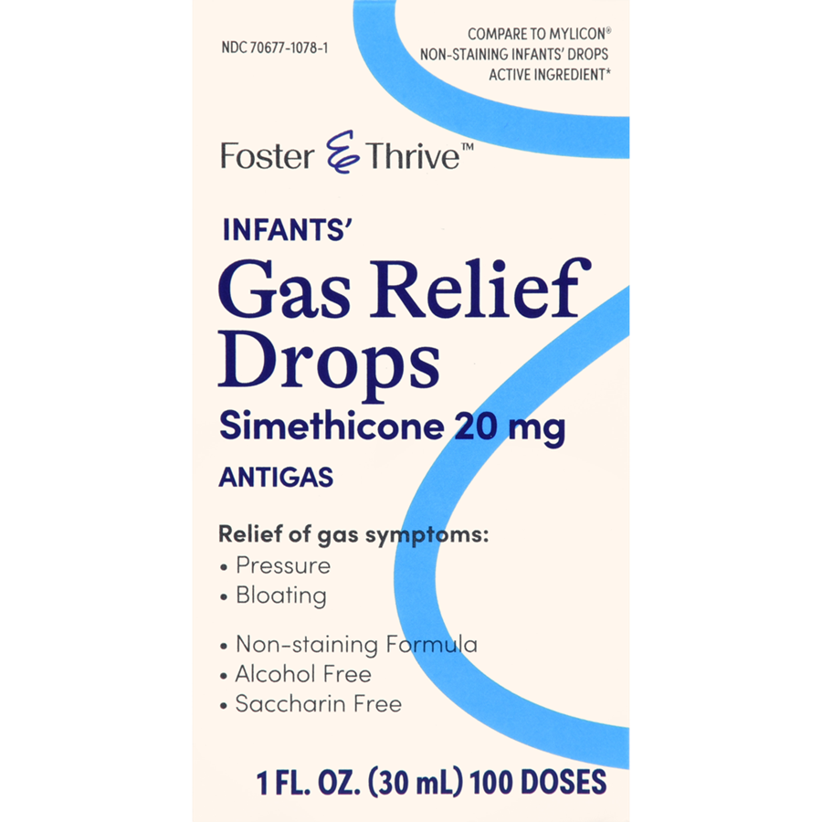 Foster & Thrive Infants' Gas Relief Simethicone Drops, 20 mg - 1 fl oz