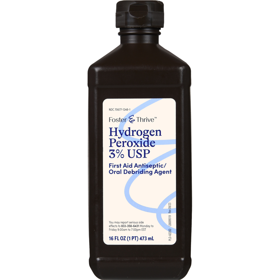 Foster & Thrive Hydrogen Peroxide 3% USP, 16 oz