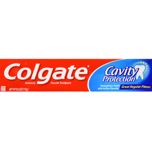 Colgate Cavity Protection Regular Fluoride Toothpaste, 6 oz