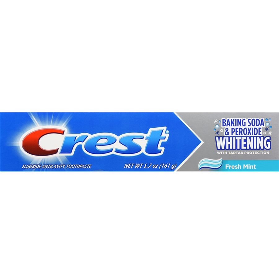 Crest Whitening Baking Soda & Peroxide Toothpaste with Fresh Mint, 5.7 Oz