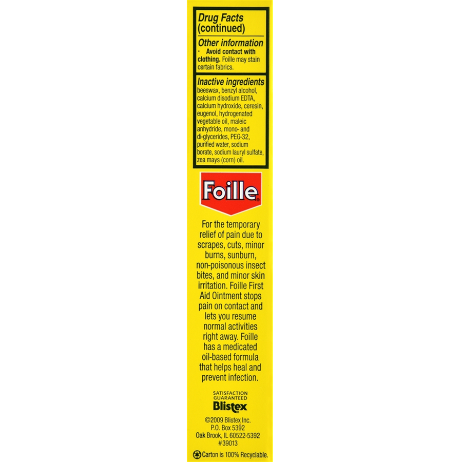 Foille Medicated First-Aid Ointment Tube 1oz