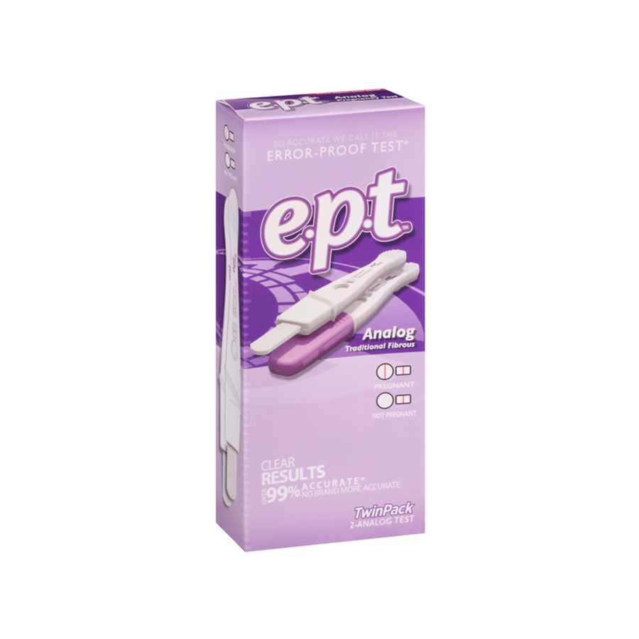 EPT Early Home Pregnancy Test, Analog, 2 Ea