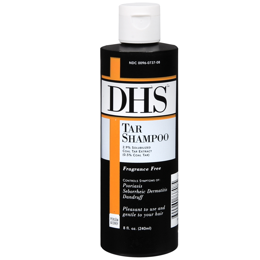 DHS Solublized Coal Tar Extract Fragrance Free Shampoo, 8oz