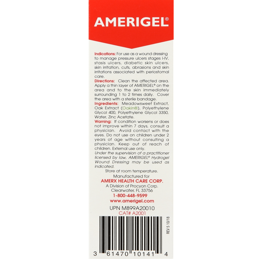 Amerigel Hydrogel Wound Dressing, 1oz