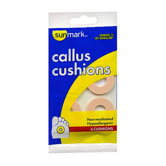 Sunmark Callus Cushions Non-Medicated, 6 each