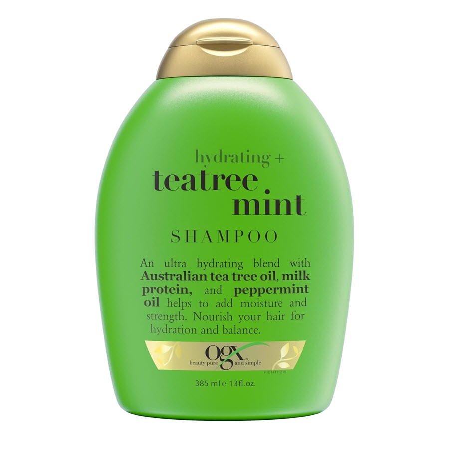 OGX Hydrating Teatree Mint Hair Shampoo, 13oz