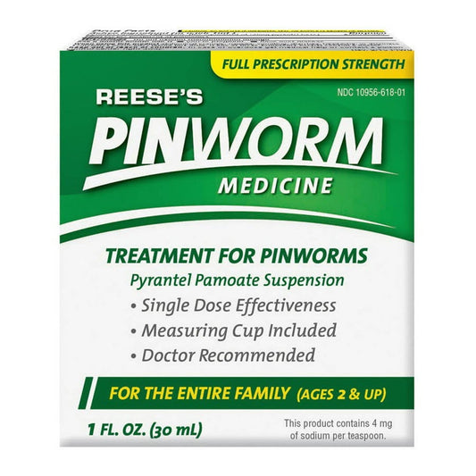 Reese's Pinworm Medicine Full Strength Liquid, 1oz