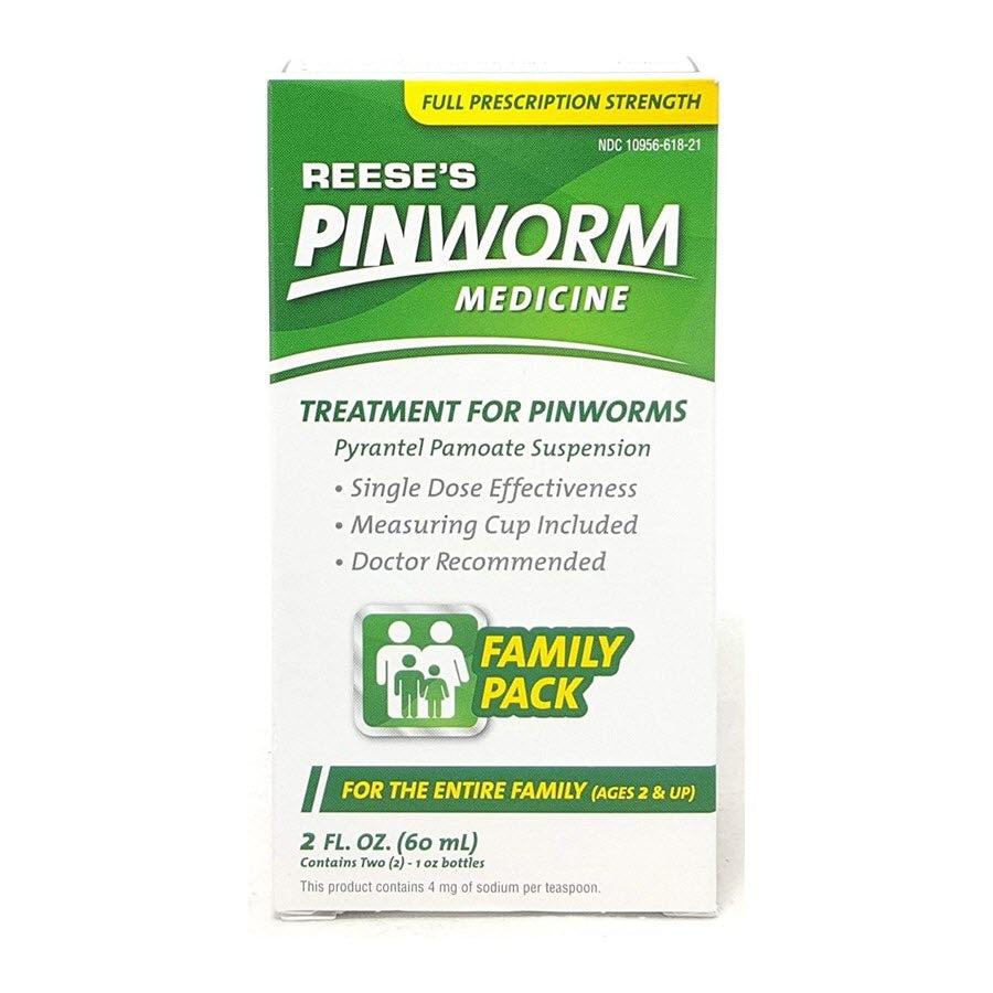 Reese's Pinworm Medicine Liquid For Entire Family, Full Strength - 2oz