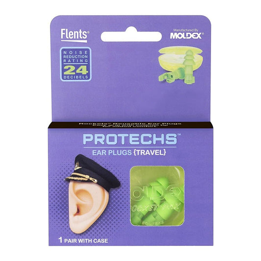 Flents Protechs Reusable Ear Plugs For Travel