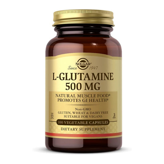 Solgar L-Glutamine - 500 mg - 100 Vegetable Capsules