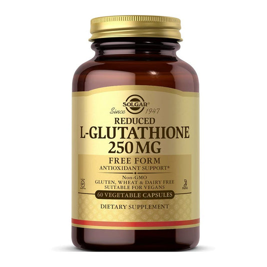 Solgar L-Glutathione 250 mg, 60 Vegetable Capsules