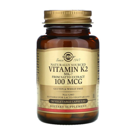 Solgar Vitamin K2 - 100 mcg - 50 Vegetable Capsules