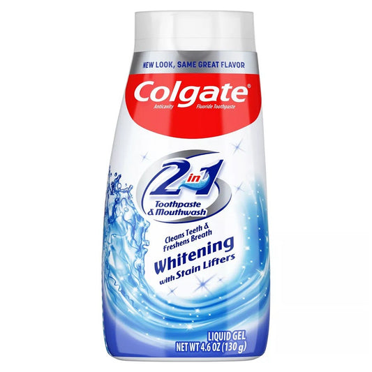 Colgate 2-in-1 Whitening Gel Toothpaste and Mouthwash - 4.6oz