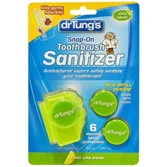 Dr. Tungs Snap on Toothbrush Sanitizer, 2 Ea