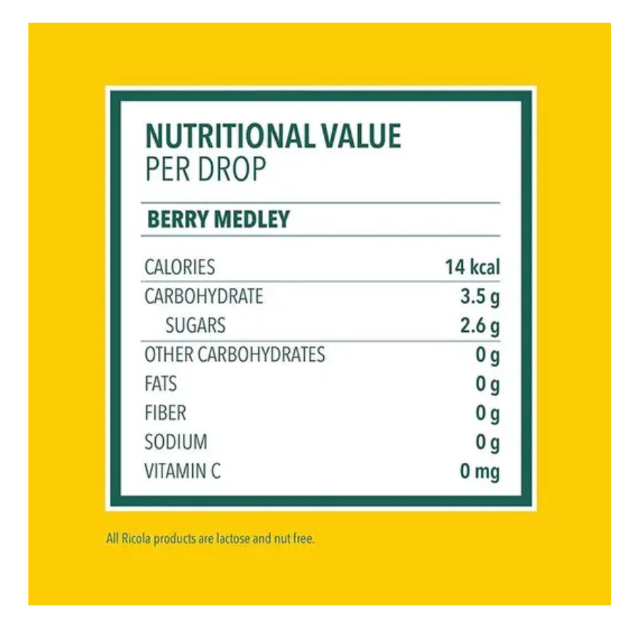 Ricola Berry Medley Cough Drops, 19 Count