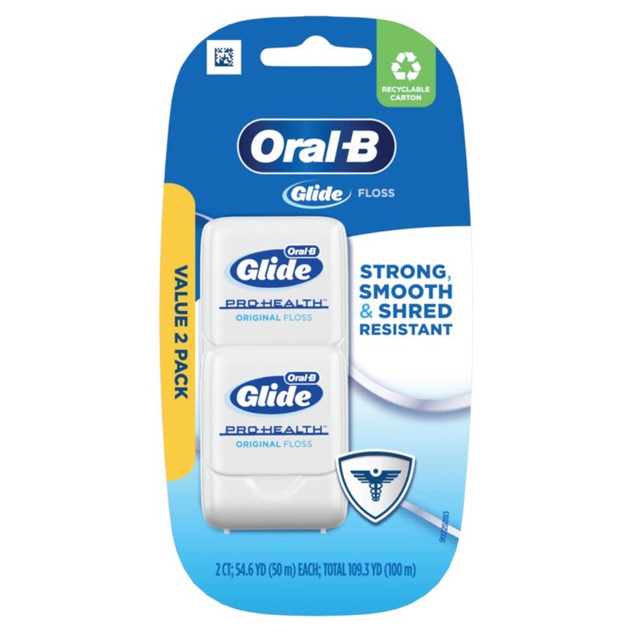 Oral-B Glide Pro-Health Original Floss Twin Pack, 100m