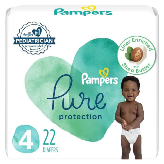 Pampers Pure Protection Diapers Size 4, 22ct