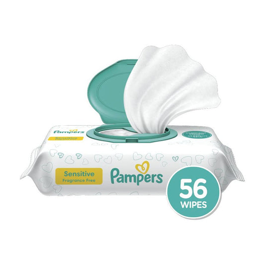 Pampers Sensitive Baby Wipes, 56ct