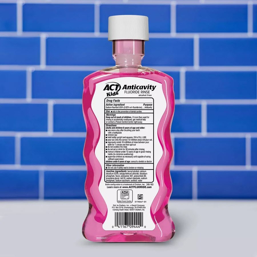 ACT Kids Bubblegum Anticavity Fluoride Mouthwash - 16.9 fl oz