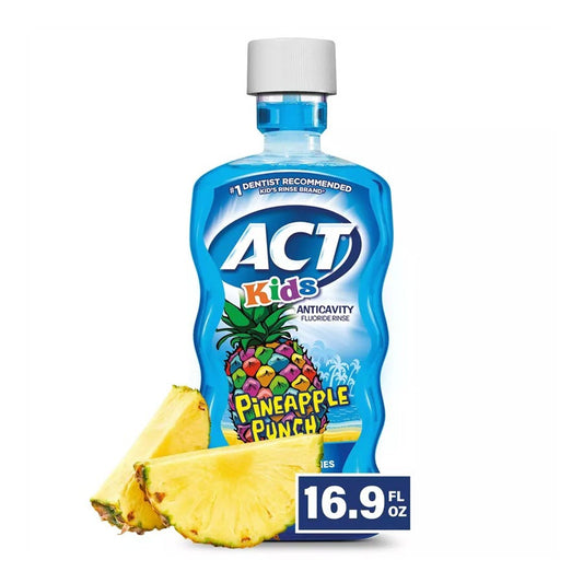 ACT Kids Pineapple Punch Mouth Wash - 16.9 fl oz